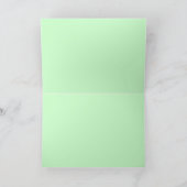 groen en blauw Happy Birthday Kaart (Binnen)