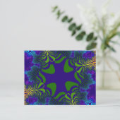 Groen en Blauw Kruis Briefkaart (Staand voorkant)