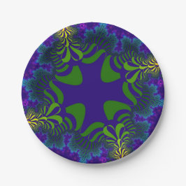 Groen en Blauw Kruis Papieren Bordje