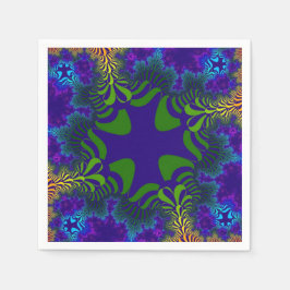 Groen en Blauw Kruis Servet