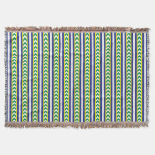 Groen en blauw Lets Lets Enic Folk art Deken