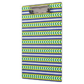 Groen en blauw Lets Lets Etnische Folk art Klembord (Links)