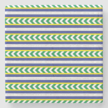 Groen en blauw Lets Lets Etnische Folk art