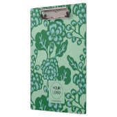 Groen en Blauw Levendig en Vet Bloempatroon Klembord (Links)