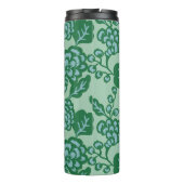 Groen en Blauw Levendig en Vet Bloempatroon Thermosbeker (Achterkant)