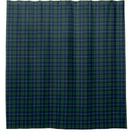 Groen en Blauw MacLeod van Skye Clan Tartan Douchegordijn
