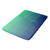 Groen en blauw ombre badmat (Gekanteld)