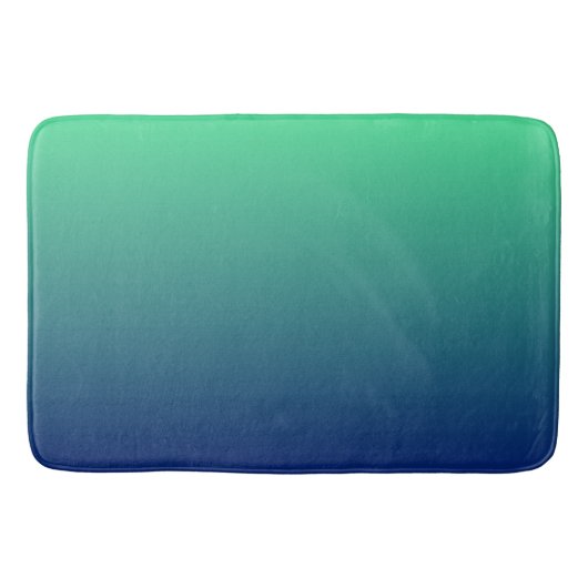 Groen en blauw ombre badmat (Voorkant)