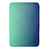 Groen en blauw ombre badmat (Voorkant Verticaal)