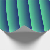 Groen en blauw ombre cadeaupapier (Hoek)