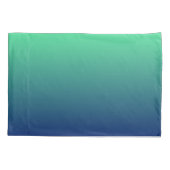 Groen en blauw ombre kussensloop (Achterkant)