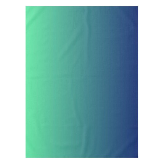 Groen en blauw ombre tafelkleed (Voorkant)