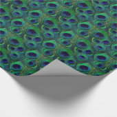 Groen en blauw pakje papier voor het oppakken van  (Hoek)