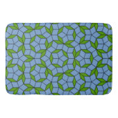 Groen en blauw Penrose Rhombus Patroon Badmat (Voorkant)