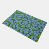 Groen en blauw Penrose Rhombus Patroon Deurmat (Schuin)
