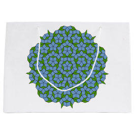 Groen en blauw Penrose Rhombus Patroon Groot Cadeauzakje