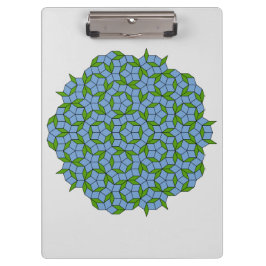 Groen en blauw Penrose Rhombus Patroon Klembord