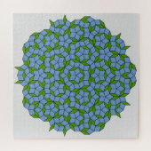 Groen en blauw Penrose Rhombus Patroon Legpuzzel (Horizontaal)