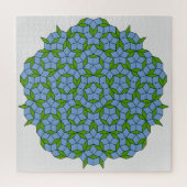 Groen en blauw Penrose Rhombus Patroon Legpuzzel (Verticaal)