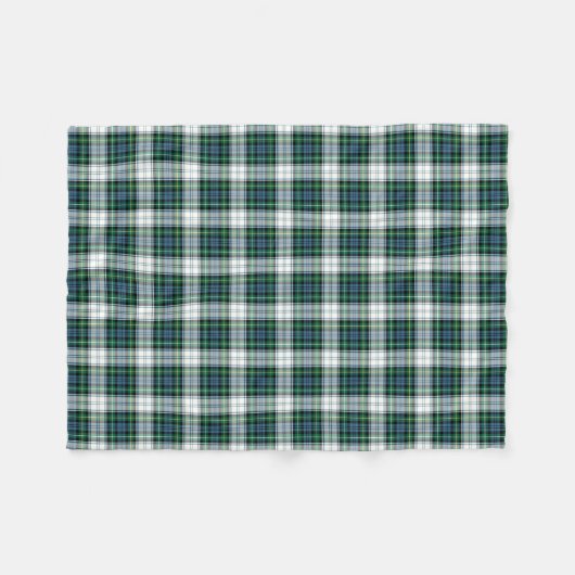 Groen en Blauw Plaid Clan Campbell Jurk Tartan Fleece Deken (Voorkant (Horizontaal))