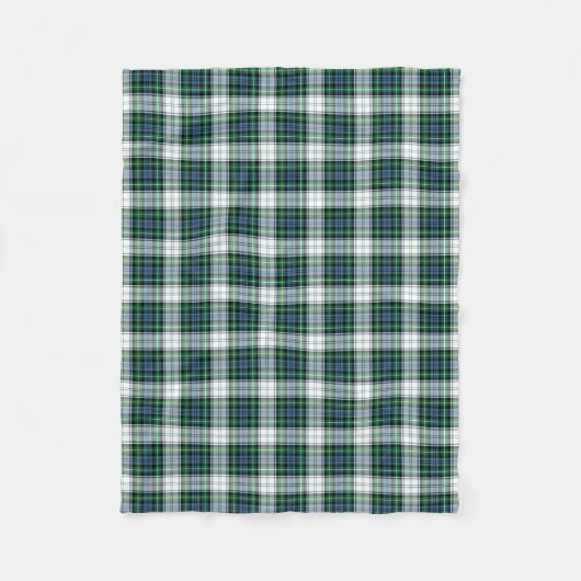 Groen en Blauw Plaid Clan Campbell Jurk Tartan Fleece Deken (Voorkant)