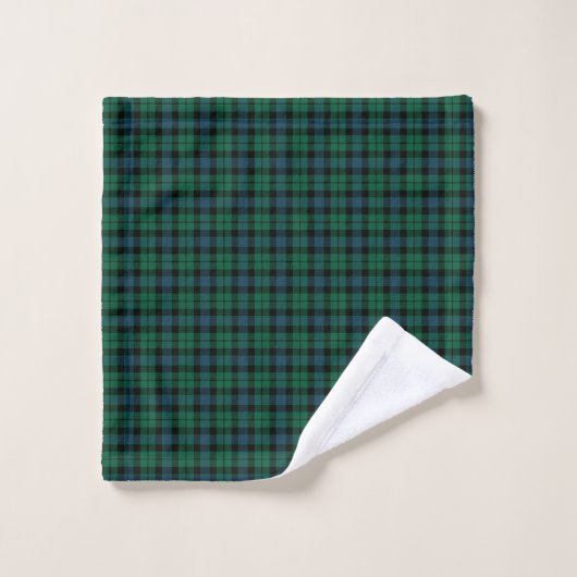 Groen en blauw Pset Scottish Clan MacKay Tartan Bad Handdoek (Wasdoekje)