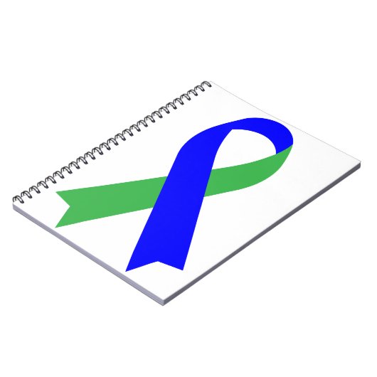 Groen en blauw Pseudotumor Cerebri Neurofibromatos Notitieboek (Linkerzijde)