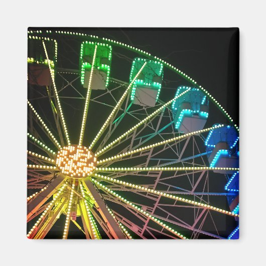 Groen en blauw reuzenrad magneet (Voorkant)