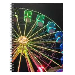 Groen en blauw reuzenrad notitieboek