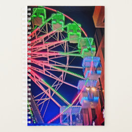 Groen en blauw reuzenrad planner