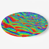 Groen en blauw Rockscape Papieren Bordje (Gekanteld)