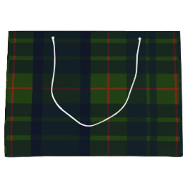 Groen en Blauw Rood Tartan Schots Spuit Groot Cadeauzakje