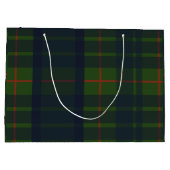 Groen en Blauw Rood Tartan Schots Spuit Groot Cadeauzakje (Achterkant)