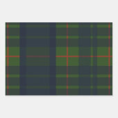 Groen en Blauw Rood Tartan Schots Spuit Inpakpapier Vel (Voorkant 3)