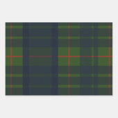 Groen en Blauw Rood Tartan Schots Spuit Inpakpapier Vel (Voorkant 2)