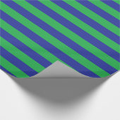 Groen en blauw strippapier cadeaupapier (Hoek)