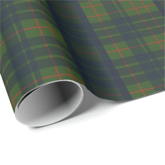 Groen en Blauw Tartan Plaid Inpakpapier (Rol Hoek)