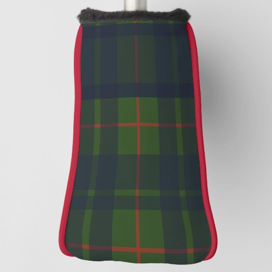 Groen en Blauw Tartan Pset Golfheadcover (Draai 90)