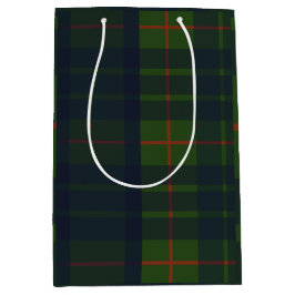 Groen en Blauw Tartan Pset Medium Cadeauzakje