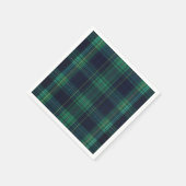 Groen en Blauw Tartan Pset Servet (Hoek)