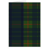 Groen en blauw Tartan Pset Wenskaart (Voorkant)