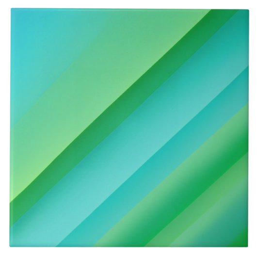 Groen en blauw tegeltje (Voorkant)