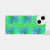 Groen en blauw telefoonhoesje iPhone hoesje (Achterkant horizontaal)