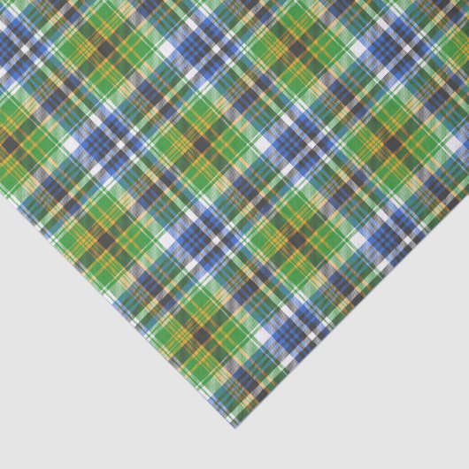 Groen en blauw tissuepapier (Detail)