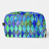 Groen en blauw toilettasje (Voorkant)