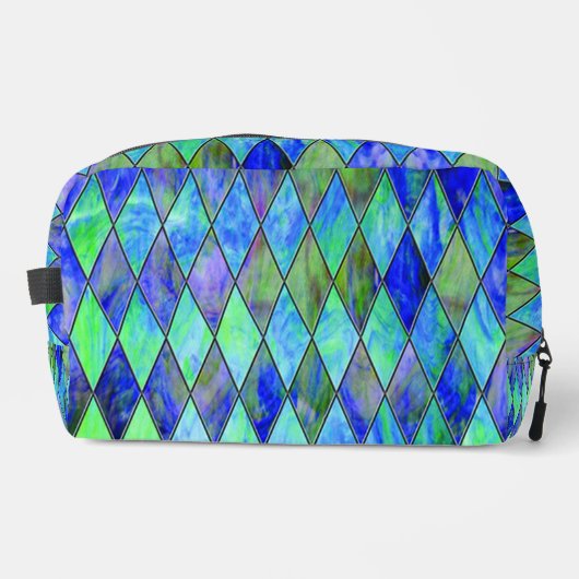 Groen en blauw toilettasje (Voorkant)