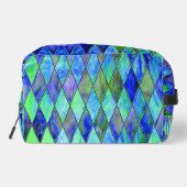 Groen en blauw toilettasje (Achterkant)