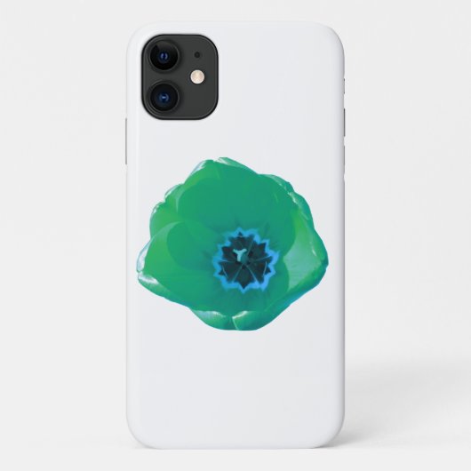 Groen en blauw Tulip iPhone 3-draagtas Case-Mate iPhone Case (Achterkant)
