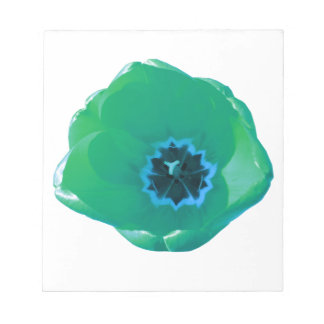 Groen en blauw Tulip-laptopblok Notitieblok