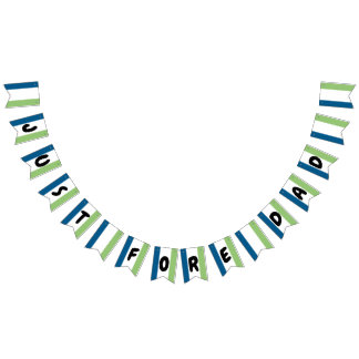 Groen en blauw vlaggetjes